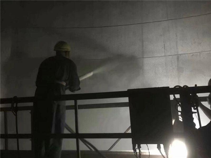 高強(qiáng)耐磨料施工現(xiàn)場